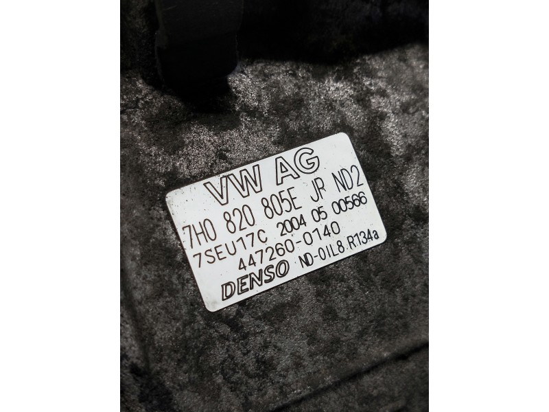 Recambio de compresor aire acondicionado para volkswagen touareg (7la) tdi r5 referencia OEM IAM 4472600140 7H0820805E 