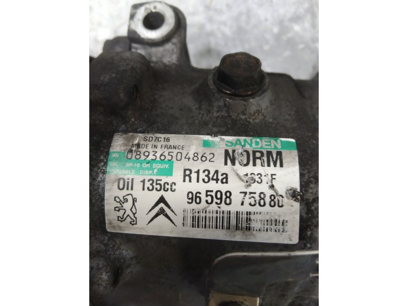 Recambio de compresor aire acondicionado para citroen c4 picasso exclusive referencia OEM IAM 9659875880  