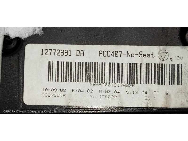 Recambio de mando calefaccion / aire acondicionado para saab 9-3 sport hatch linear referencia OEM IAM 12772891  