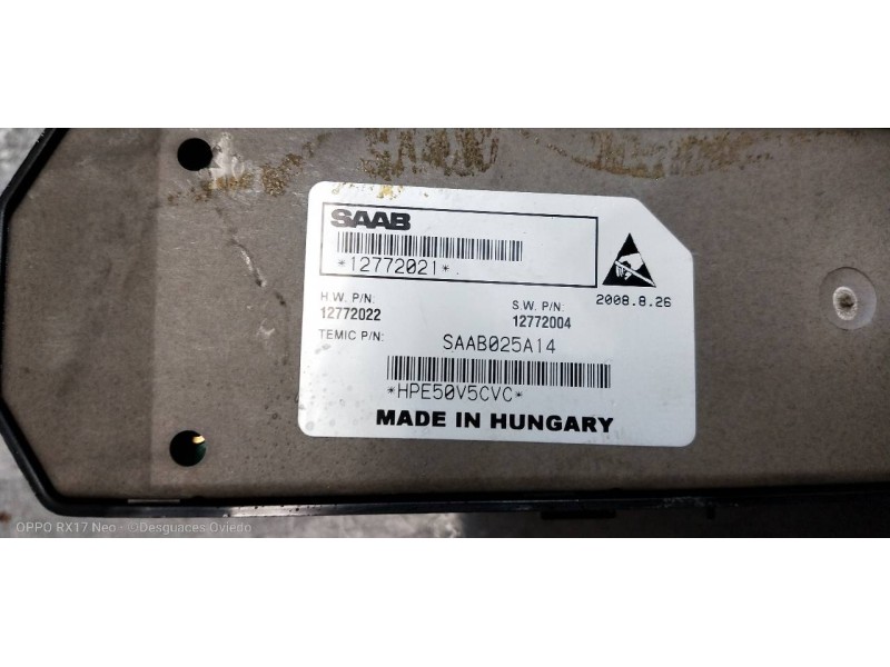 Recambio de mando elevalunas delantero derecho para saab 9-3 sport hatch linear referencia OEM IAM 12772021  