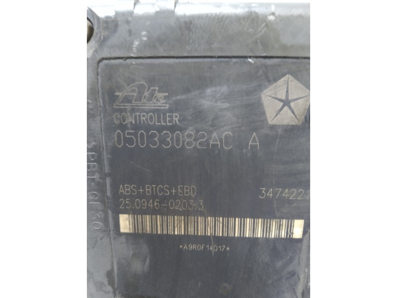 Recambio de abs para chrysler pt cruiser (pt) 2.0 classic referencia OEM IAM 25094602033 05033082ACA 