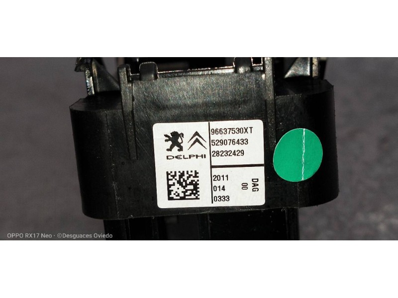 Recambio de mando elevalunas delantero izquierdo para citroen c3 exclusive referencia OEM IAM 96637530XT  