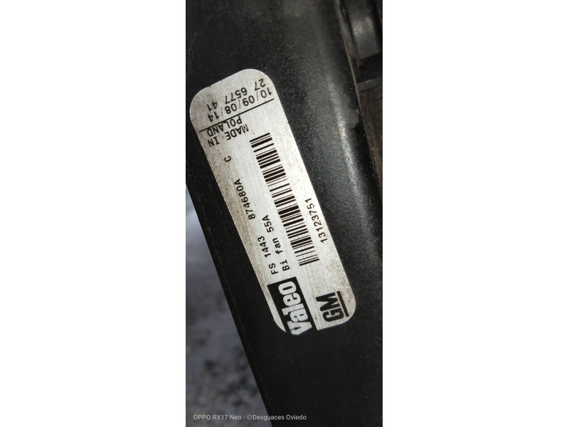 Recambio de electroventilador para saab 9-3 sport hatch linear referencia OEM IAM 13123751 874680A 