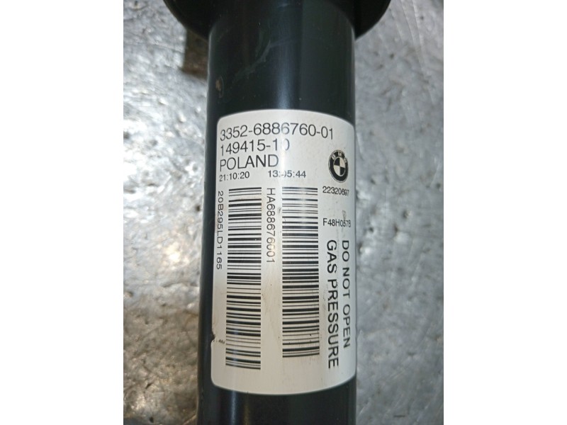 Recambio de amortiguador trasero izquierdo para bmw serie x1 (f48) sdrive18d referencia OEM IAM 14941510 313168867601 