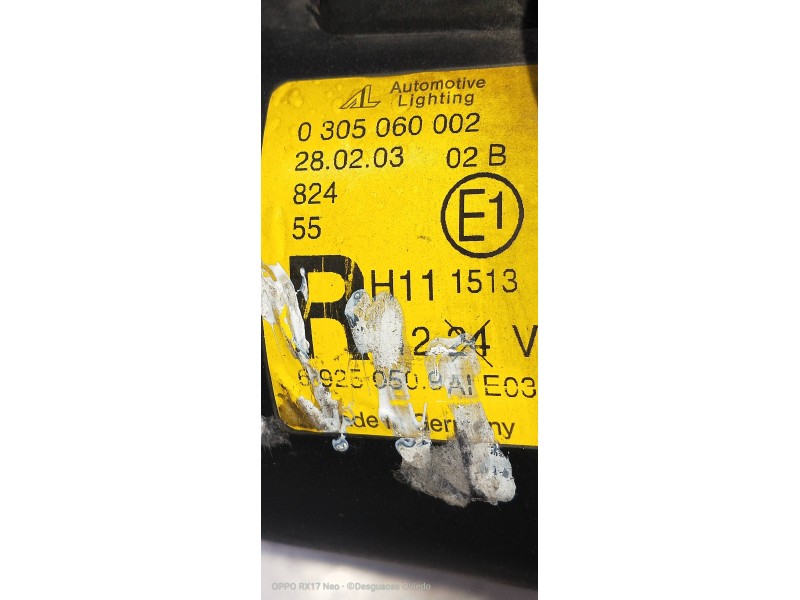 Recambio de faro antiniebla derecho para mini mini (r50,r53) one referencia OEM IAM 69250509 0305060002 