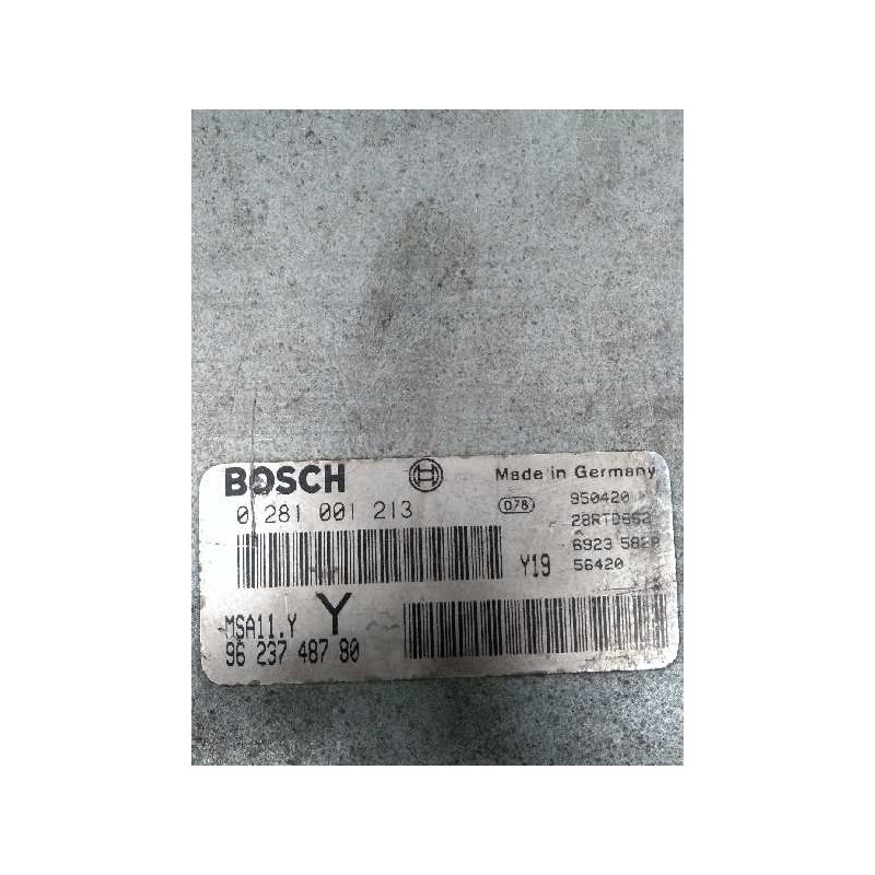 Recambio de centralita motor uce para citroen xm berlina 2.5 turbodiesel cat (thy / dk5ate) referencia OEM IAM 0281001213 962374