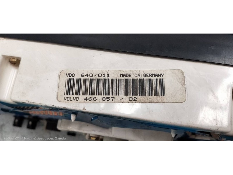 Recambio de cuadro instrumentos para volvo serie 440 gl referencia OEM IAM 46685702 640011 