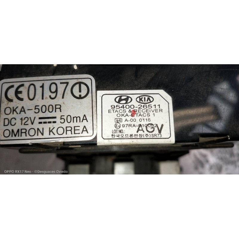 Recambio de caja reles / fusibles para hyundai santa fe (sm) 2.0 crdi vgt comfort referencia OEM IAM 9540026511 9118826105 