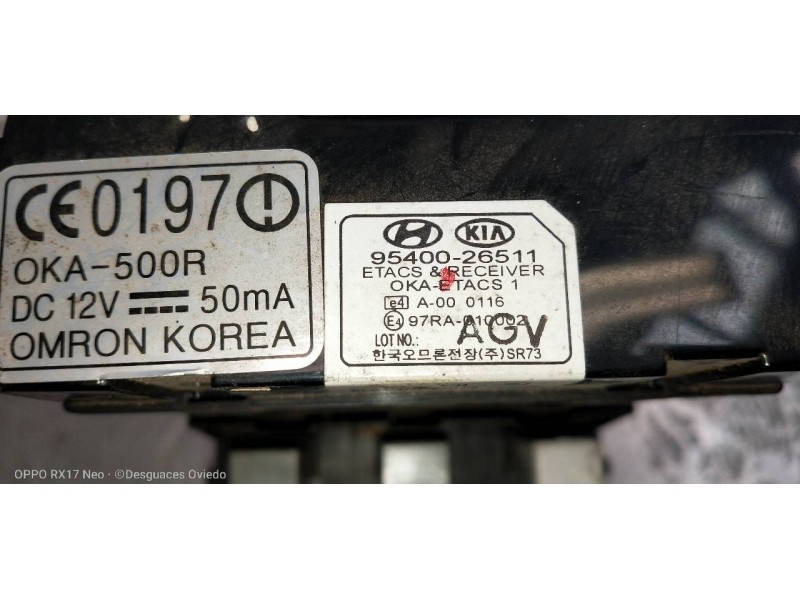 Recambio de caja reles / fusibles para hyundai santa fe (sm) 2.0 crdi vgt comfort referencia OEM IAM 9540026511 9118826105 