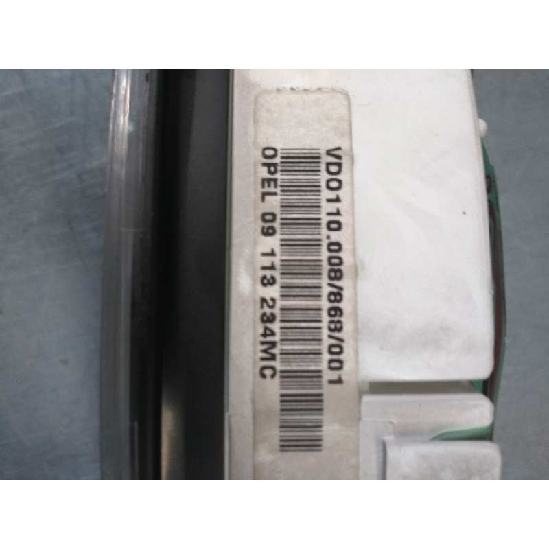 Recambio de cuadro instrumentos para opel corsa b world cup referencia OEM IAM 110008868001 09113234MC 