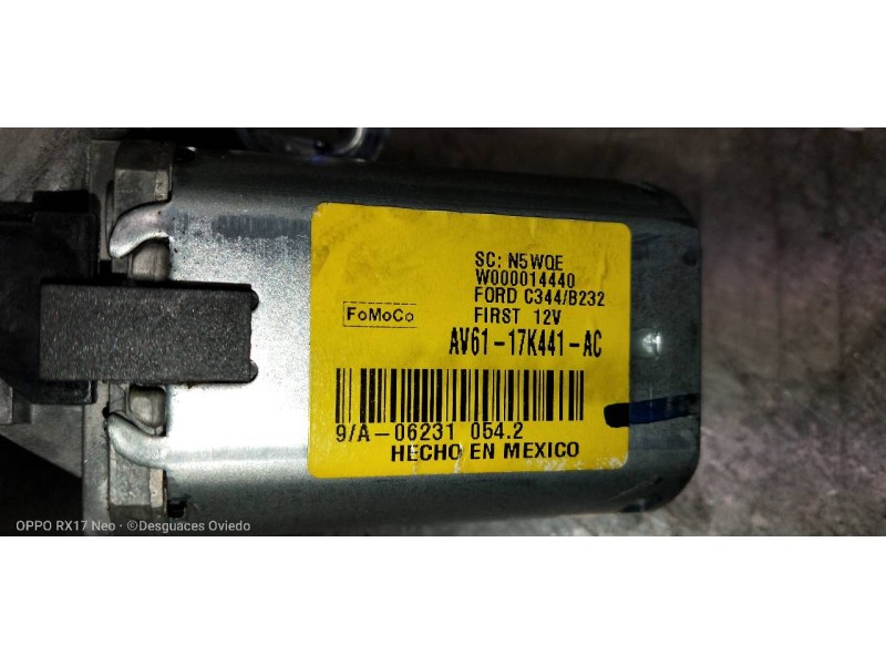 Recambio de motor limpia trasero para ford c-max trend referencia OEM IAM AV6117K441AC W000014440 