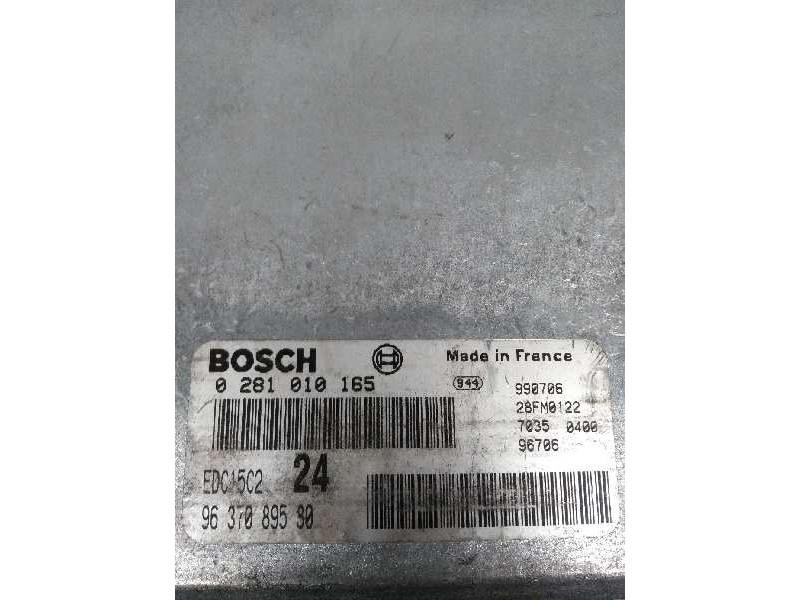 Recambio de centralita motor uce para citroen xantia berlina 2.0 hdi cat (rhy / dw10td) referencia OEM IAM 0281010165 9637089580