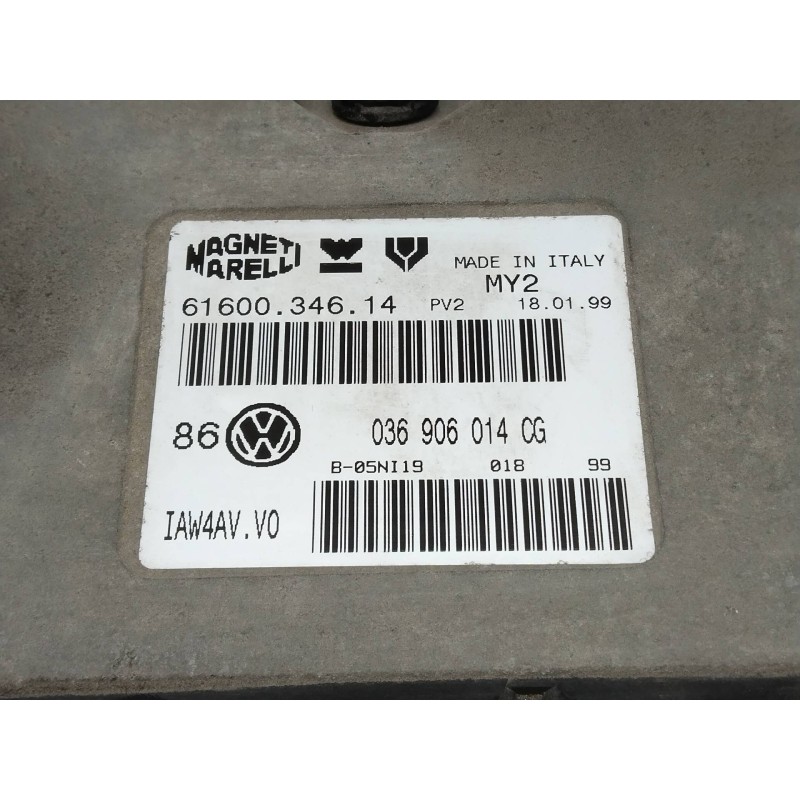 Recambio de centralita motor uce para volkswagen golf iv berlina (1j1) básico referencia OEM IAM IAW4AVV0 036906014CG 6160034614