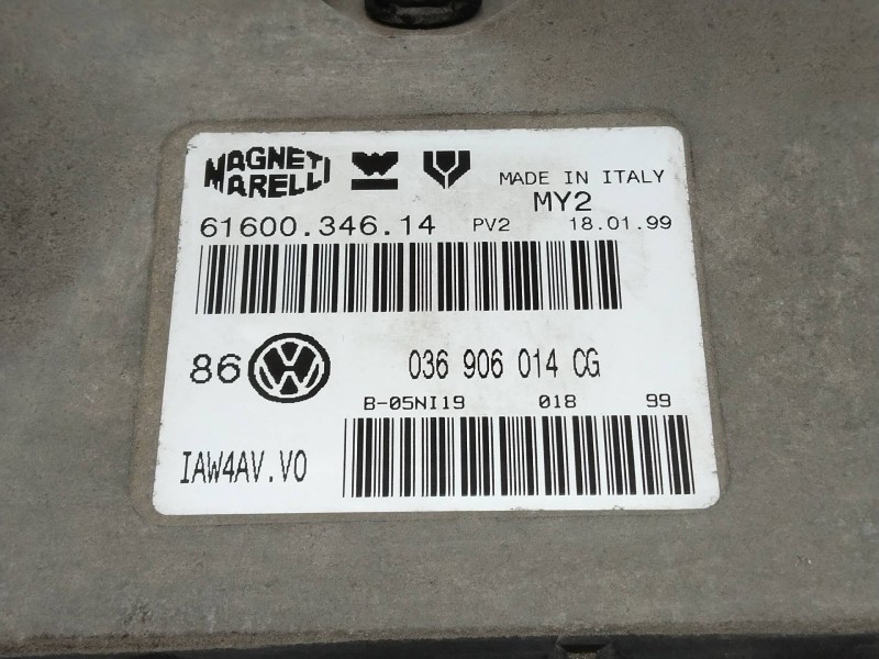 Recambio de centralita motor uce para volkswagen golf iv berlina (1j1) básico referencia OEM IAM IAW4AVV0 036906014CG 6160034614