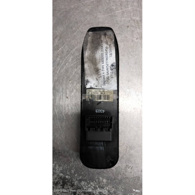 Recambio de mando elevalunas delantero izquierdo para jaguar x-type 2.0 d classic referencia OEM IAM 1X4314A132AD  