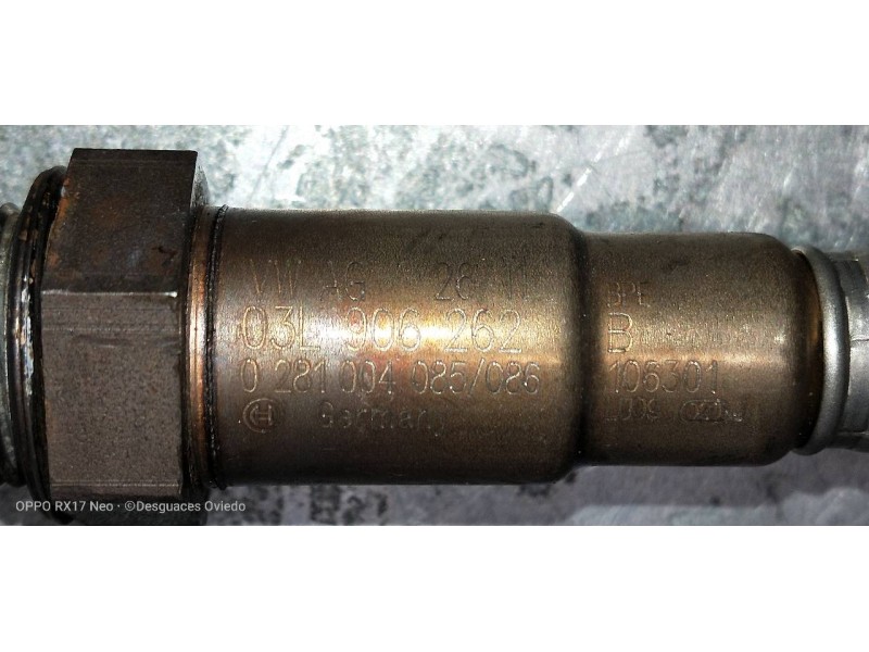Recambio de sonda lambda para volkswagen scirocco (137) 2.0 tdi referencia OEM IAM 03L906262B  
