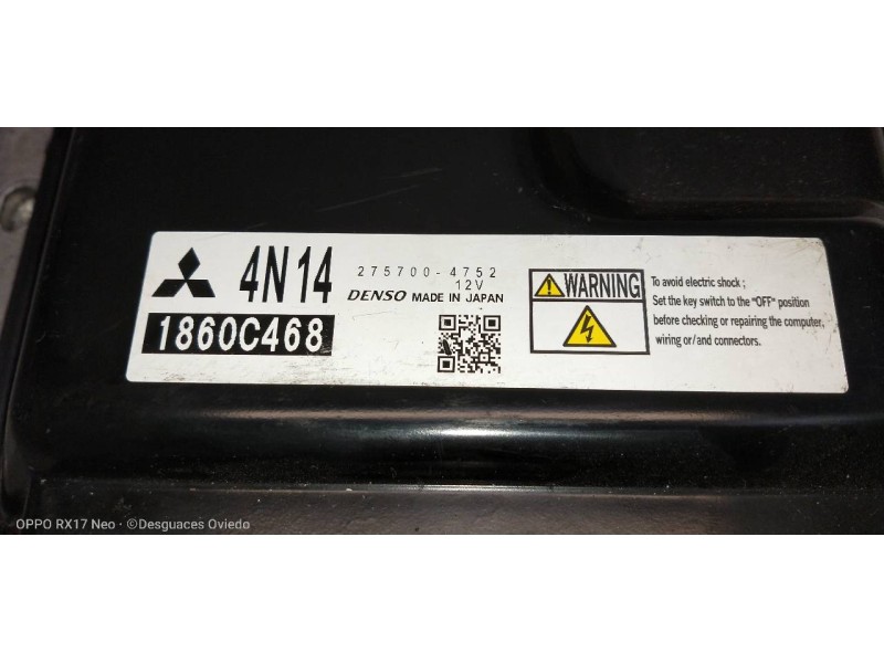 Recambio de centralita motor uce para mitsubishi outlander (gf0) motion 4wd referencia OEM IAM   