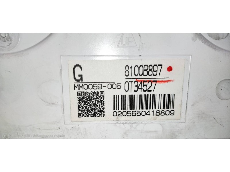 Recambio de cuadro instrumentos para mitsubishi outlander (gf0) motion 4wd referencia OEM IAM 8100B897 0T34527 MM0059005 