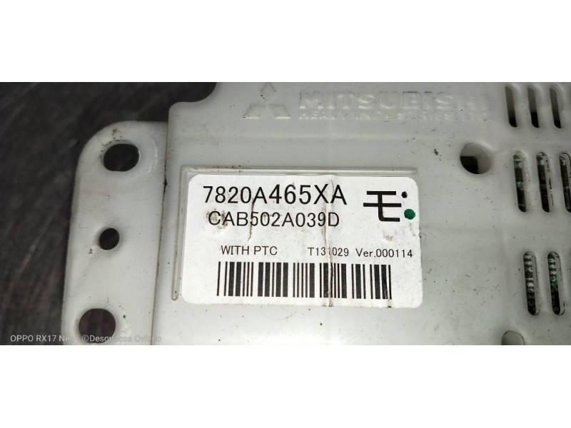 Recambio de mando calefaccion / aire acondicionado para mitsubishi outlander (gf0) motion 4wd referencia OEM IAM 7820A465XA CAB5