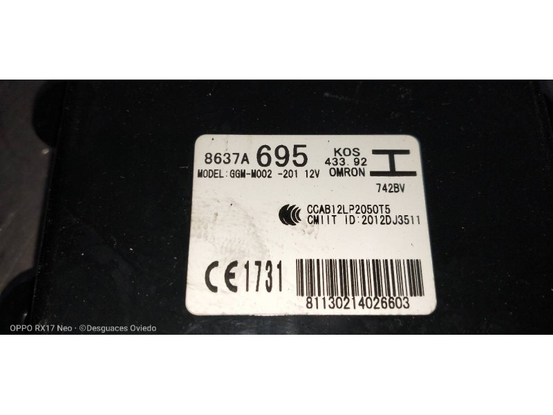 Recambio de modulo electronico para mitsubishi outlander (gf0) motion 4wd referencia OEM IAM 8637A695 GGMM002201 