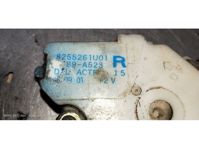 Recambio de motor cierre centralizado trasero derecho para nissan almera (n15) competence (1998) referencia OEM IAM 8255261U01  