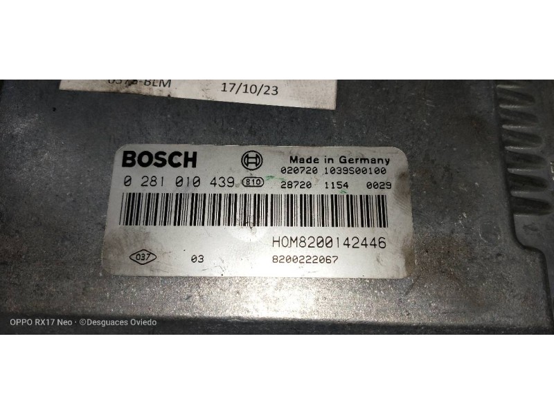 Recambio de centralita motor uce para mitsubishi carisma berlina 5 (da0) 1900 di-d elegance referencia OEM IAM 0281010439 HOM820