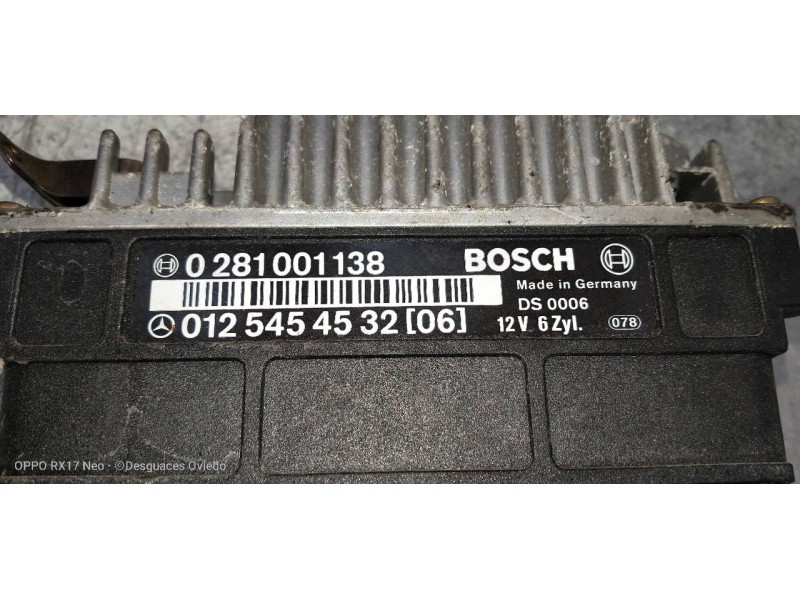 Recambio de centralita motor uce para mercedes clase e (w124) berlina 300 d / e 300 d turbo (124.133) referencia OEM IAM 0281001