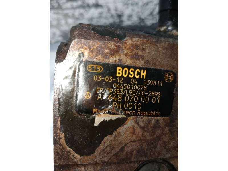 Recambio de bomba inyeccion para mercedes clase e (w211) berlina e 220 cdi (211.006) referencia OEM IAM 0445010078 A6480700001 B