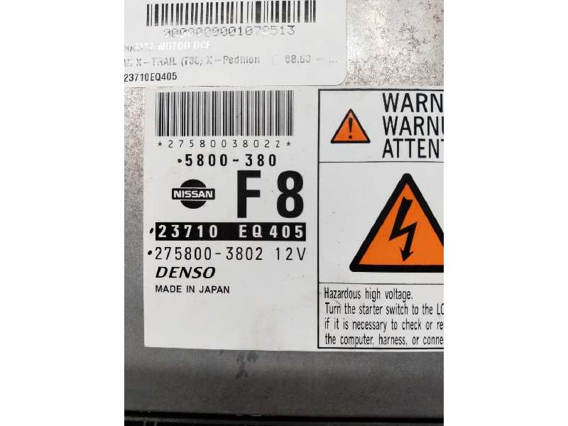 Recambio de centralita motor uce para nissan x-trail (t30) x-pedition referencia OEM IAM 23710EQ405 2758003802 5800380 F8