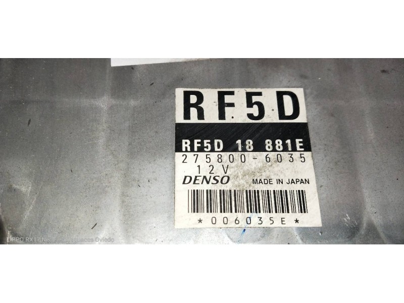 Recambio de centralita motor uce para mazda 6 berlina (gg) 2.0 crtd 120 active (5-ptas.) referencia OEM IAM 2758006035 RF5D18881