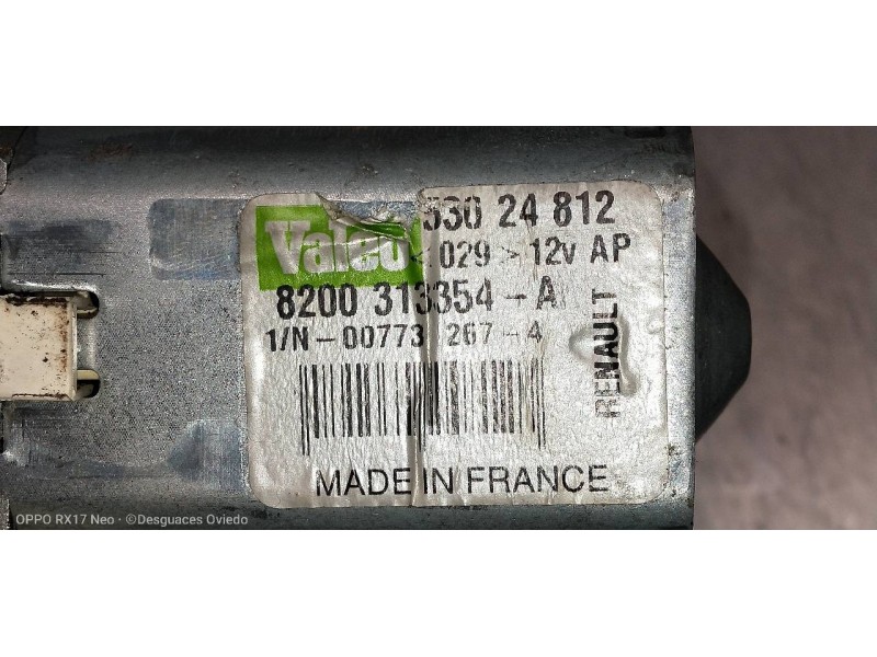 Recambio de motor limpia trasero para renault modus confort dynamique referencia OEM IAM 8200313354A 53024812 