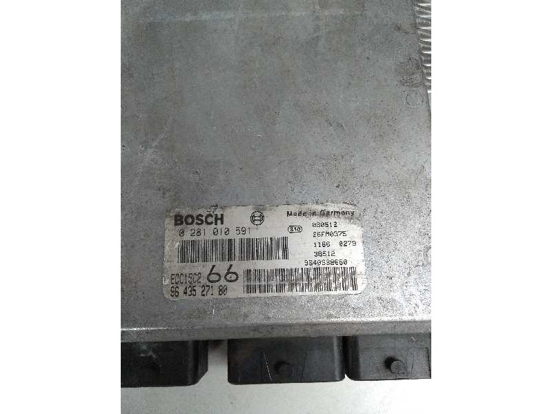 Recambio de centralita motor uce para citroen jumpy 2.0 hdi cat (rhx / dw10bted) referencia OEM IAM 0281010591 9643527180 66 Recambio de centralita motor uce para citroen jumpy 2.0 hdi cat (rhx / dw10bted) referencia OEM IAM 0281010591 9643527180 66