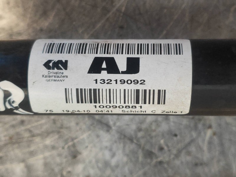 Recambio de transmision delantera derecha para opel insignia berlina cosmo referencia OEM IAM 13219092  