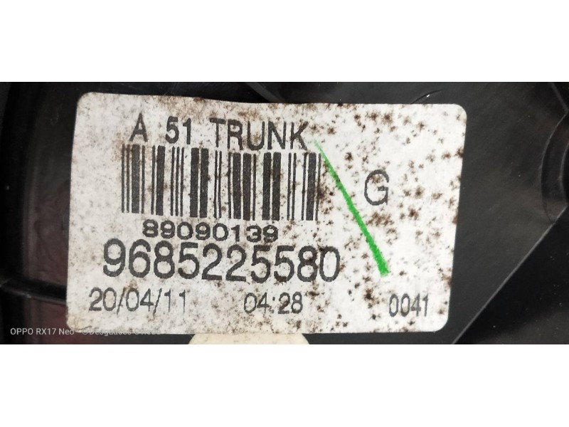 Recambio de piloto trasero izquierdo interior para citroen c3 lx referencia OEM IAM 9685225580  