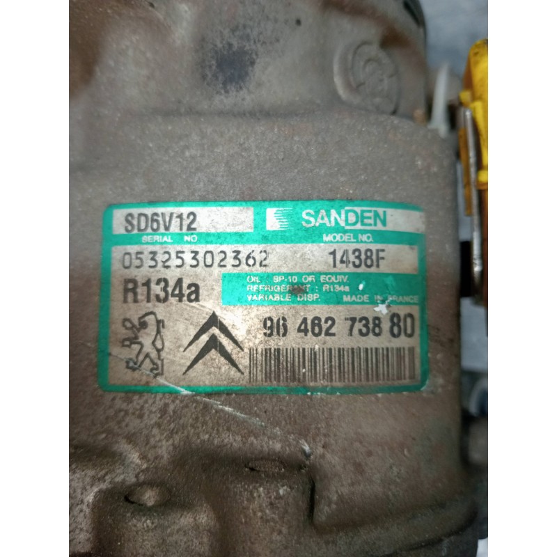 Recambio de compresor aire acondicionado para citroen xsara berlina 1.6i 16v premier referencia OEM IAM SD6V121438F 9646273880 