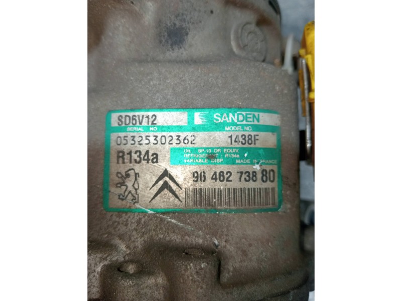 Recambio de compresor aire acondicionado para citroen xsara berlina 1.6i 16v premier referencia OEM IAM SD6V121438F 9646273880 