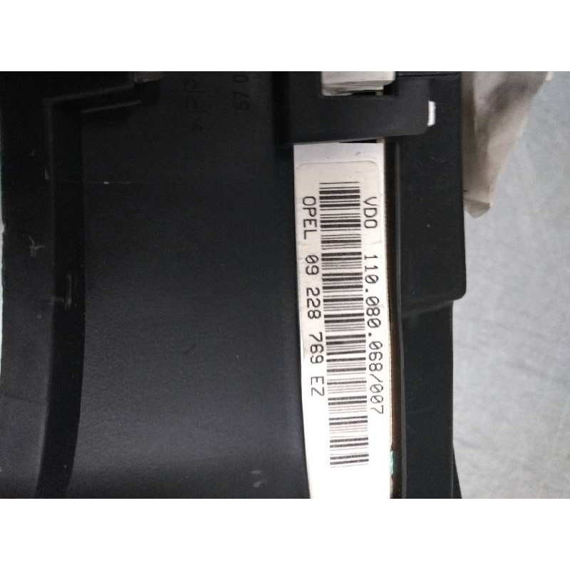 Recambio de cuadro instrumentos para opel astra g berlina 2.2 16v cat (z 22 se) referencia OEM IAM 110080068007 09228769EZ  Recambio de cuadro instrumentos para opel astra g berlina 2.2 16v cat (z 22 se) referencia OEM IAM 110080068007 09228769EZ
