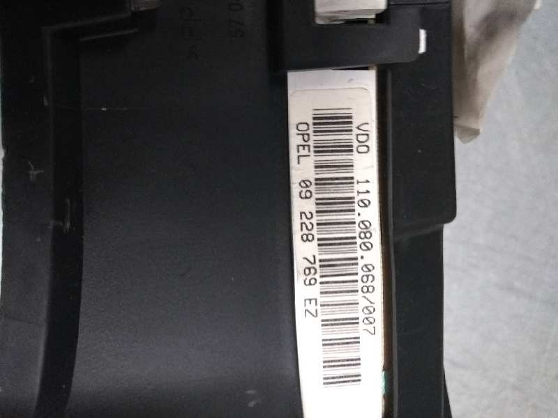 Recambio de cuadro instrumentos para opel astra g berlina 2.2 16v cat (z 22 se) referencia OEM IAM 110080068007 09228769EZ  Recambio de cuadro instrumentos para opel astra g berlina 2.2 16v cat (z 22 se) referencia OEM IAM 110080068007 09228769EZ