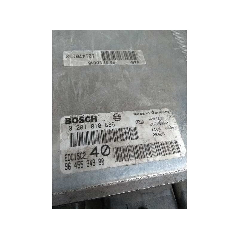 Recambio de centralita motor uce para citroen c5 berlina 2.2 hdi fap cat (4hx / dw12ed4) referencia OEM IAM 0281010886 964553498