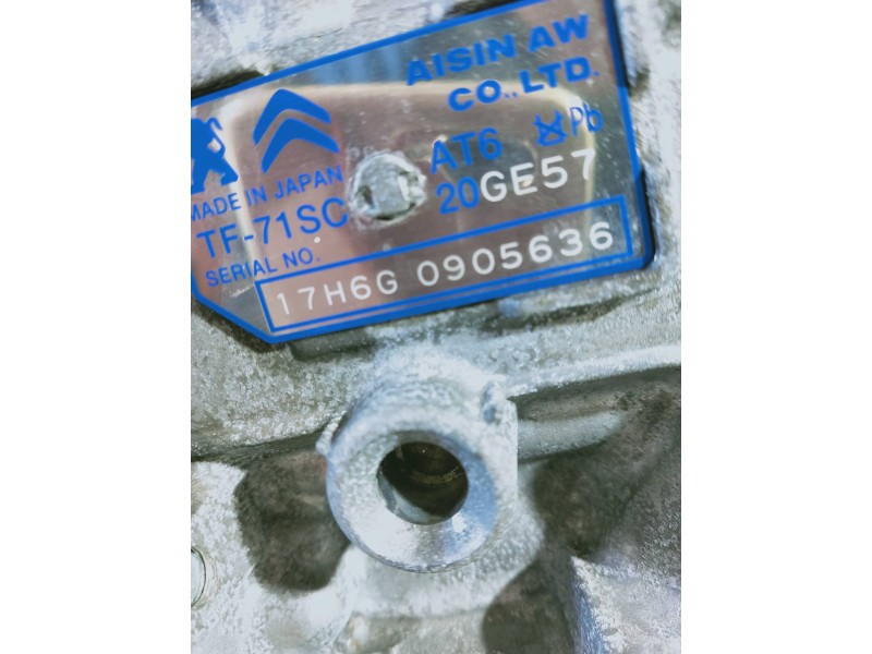 Recambio de caja cambios para peugeot 3008 gt line referencia OEM IAM AT620GE57 17H6G 0905636 AUTOMAT