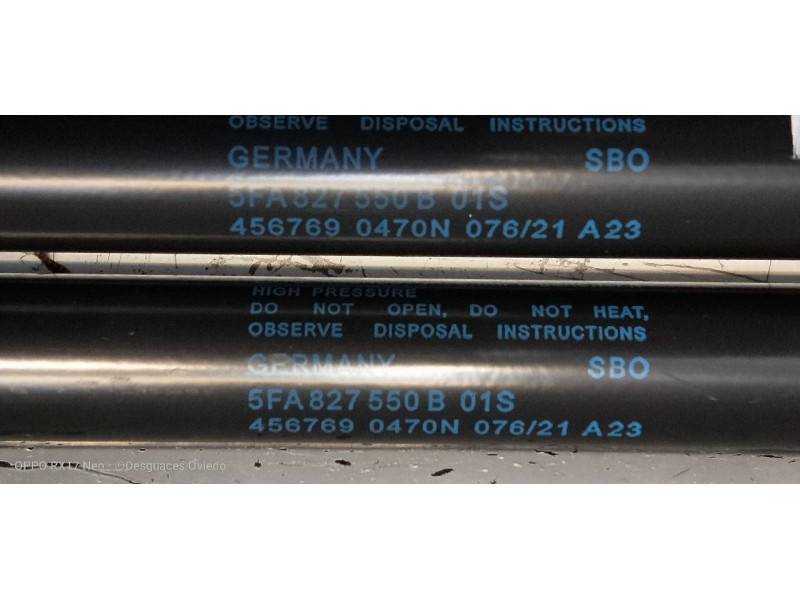 Recambio de amortiguadores maletero / porton para seat leon (kl1) style referencia OEM IAM 5FA827550B  