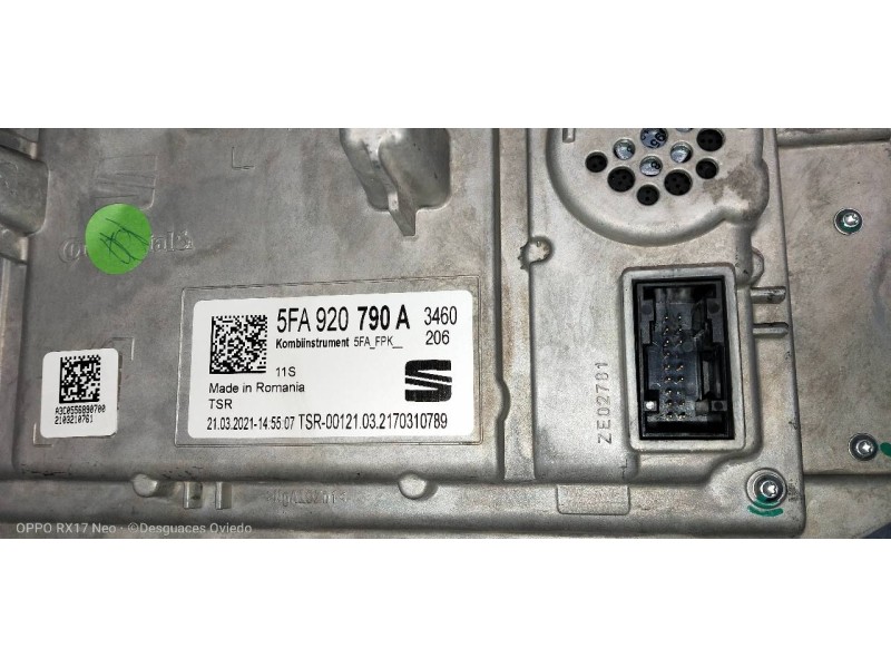 Recambio de cuadro instrumentos para seat leon (kl1) style referencia OEM IAM 5FA920790A  