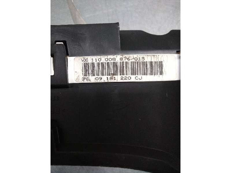 Recambio de cuadro instrumentos para opel astra g berlina 2.0 16v cat (x 20 xev / l34) referencia OEM IAM 110008876015 09181220C