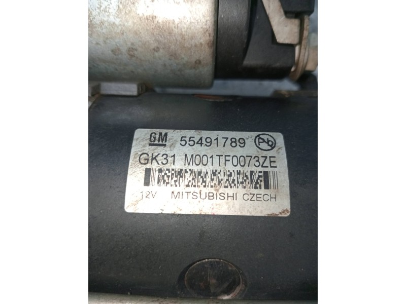 Recambio de motor arranque para opel zafira (c) referencia OEM IAM 55491789  