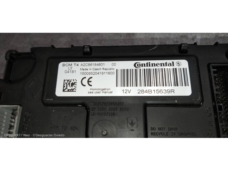 Recambio de modulo electronico para renault clio iv limited referencia OEM IAM   