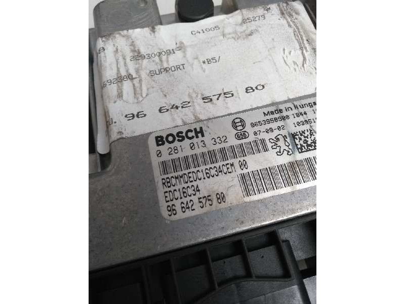 Recambio de centralita motor uce para citroen c4 berlina 1.6 16v hdi referencia OEM IAM 0281013332 9664257580 EDC16C34