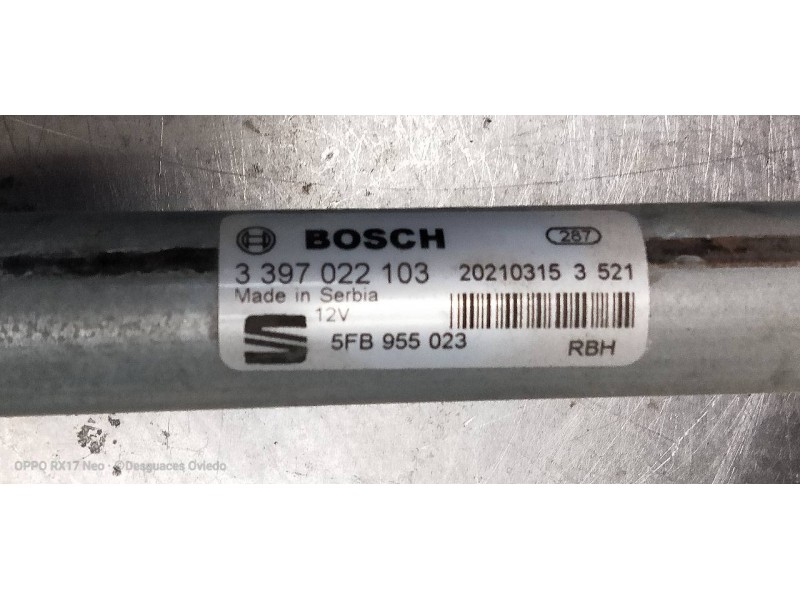 Recambio de motor limpia delantero para seat leon (kl1) style referencia OEM IAM   