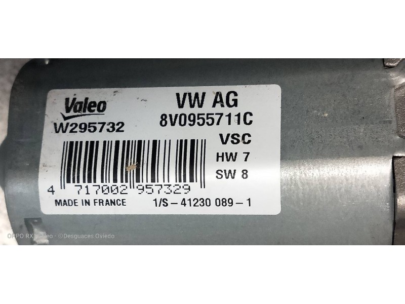 Recambio de motor limpia trasero para seat leon (kl1) style referencia OEM IAM 8V0955711C W295732 