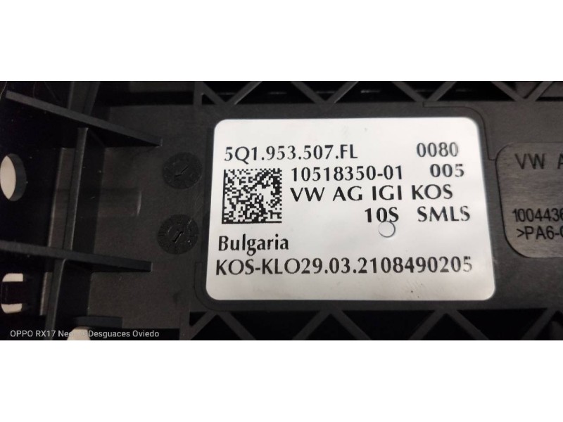 Recambio de mando luces para seat leon (kl1) style referencia OEM IAM 5Q1953597FL 5Q1953513AA 