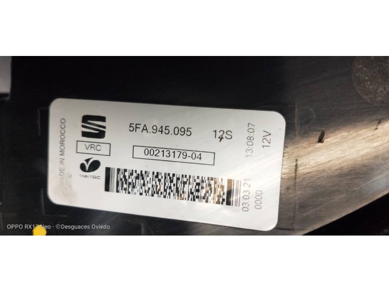 Recambio de piloto trasero izquierdo para seat leon (kl1) style referencia OEM IAM   